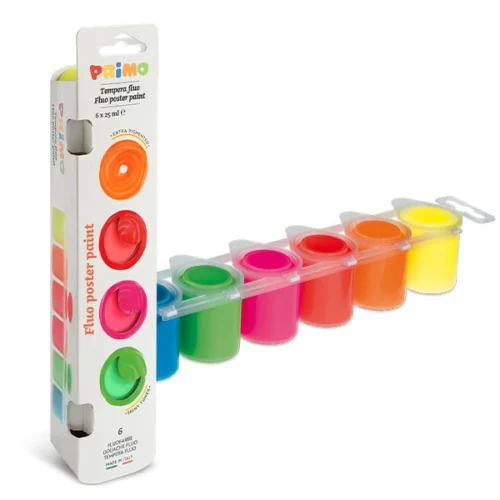 6 TÉMPERAS COLOR METÁLICO PRIMO