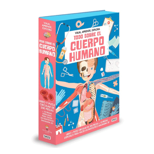 PUZZLE VIAJA, CONOCE Y EXPLORA - TODO SOBRE EL CUERPO HUMANO