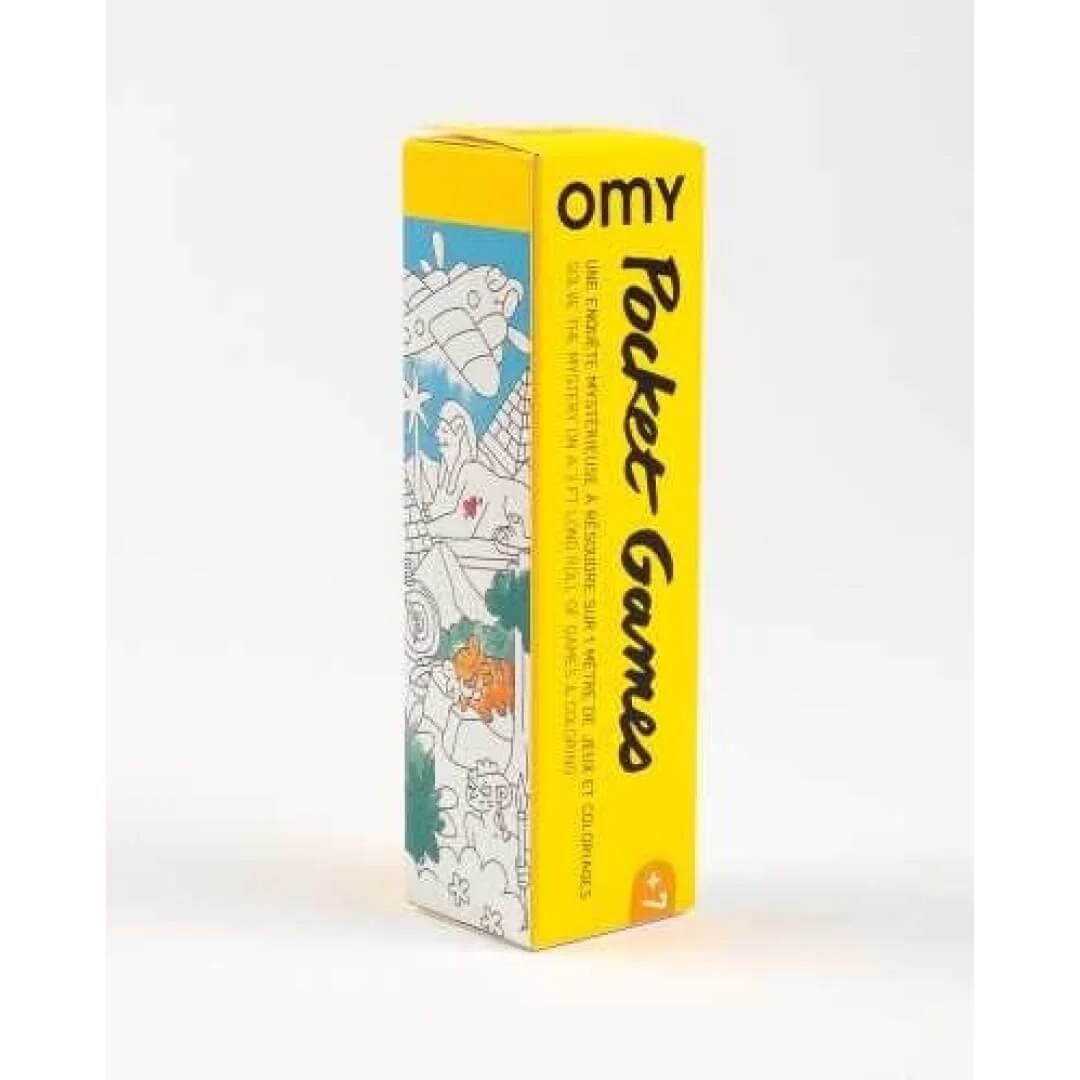 JUEGO DE BOLSILLO OMY PARA COLOREAR ATLAS + 8 PINTURAS