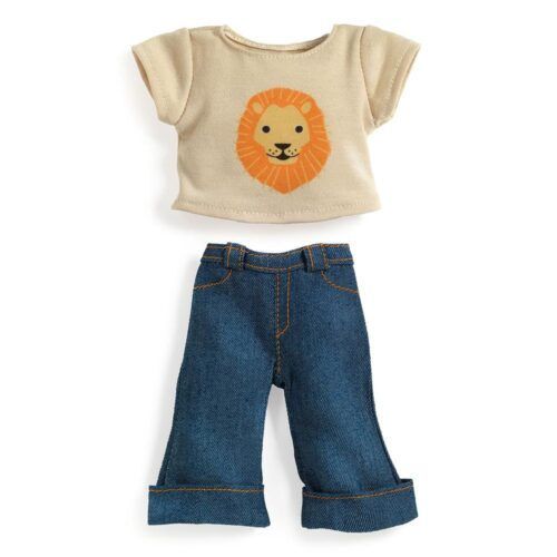 CONJUNTO CAMISETA LEÓN Y PANTALÓN VAQUERO 32CM