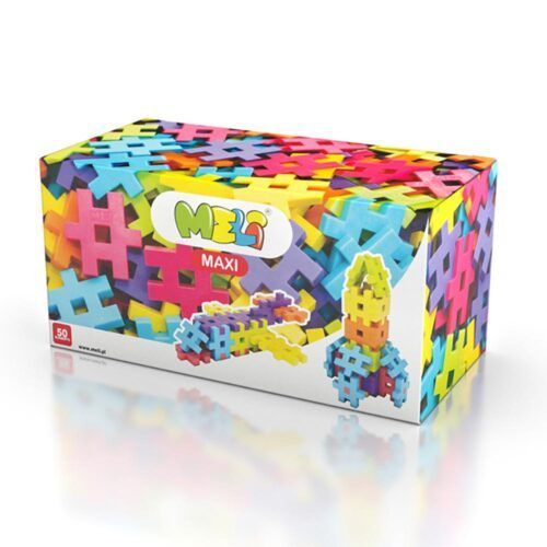 CONSTRUCIÓN MELI MAXI 50 PIEZAS FIGURAS 3D