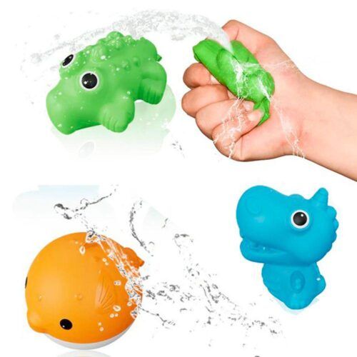 GLOBOS DE AGUA REUTILIZABLES ANIMALES SET 3 UNIDADES