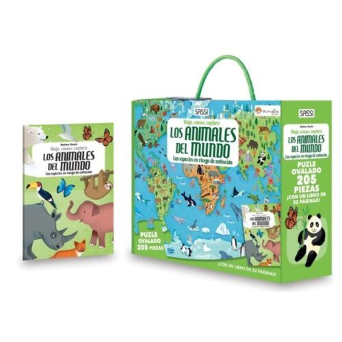PUZZLE LOS ANIMALES DEL MUNDO. VIAJA, CONOCE, EXPLORA