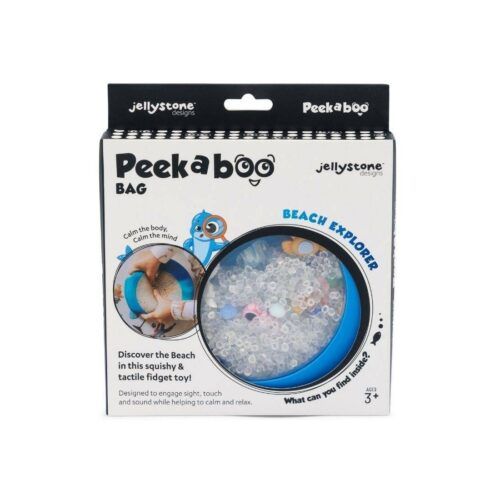 BOLSA SENSORIAL AZUL PEEKABOO BEACH
