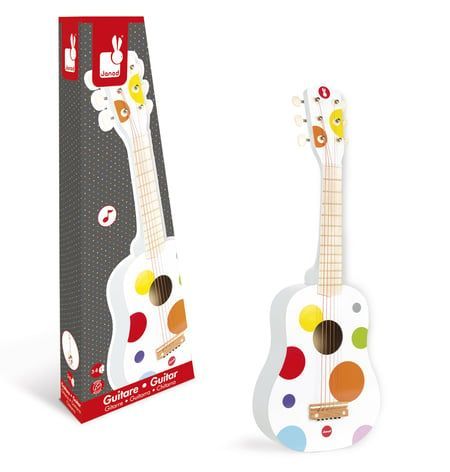INSTRUMENTO MUSICAL GUITARRA BLANCA CONFETTI