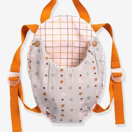 MOCHILA PORTABEBÉ PARA MUÑECOS GRIS AZULADO