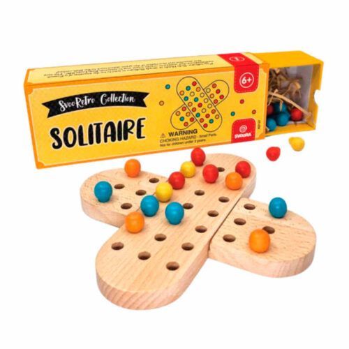 VIAJE SOLITARIO RETRO SVOORA - JUEGO CLÁSICO DE MADERA