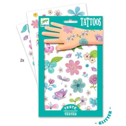 TATUAJES FLORES CAMPESTRES SET 2 HOJAS