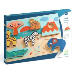 Puzzle de encajar Savana Story Djeco