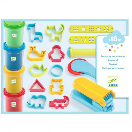 Manualidades con pintura, plastilina, arena y purpurina