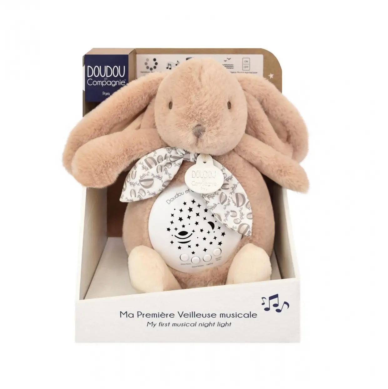 Conejito Beige Doudou Mi primera luz