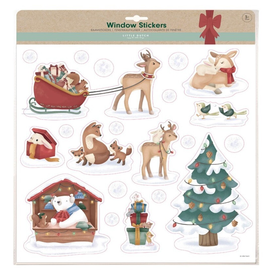 Pegatinas de Ventana Navidad Little